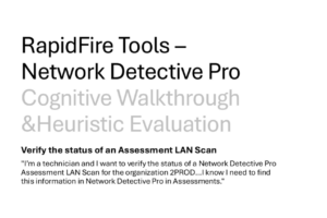 RapidFire Tools - Heuristic Evaluation 01-01